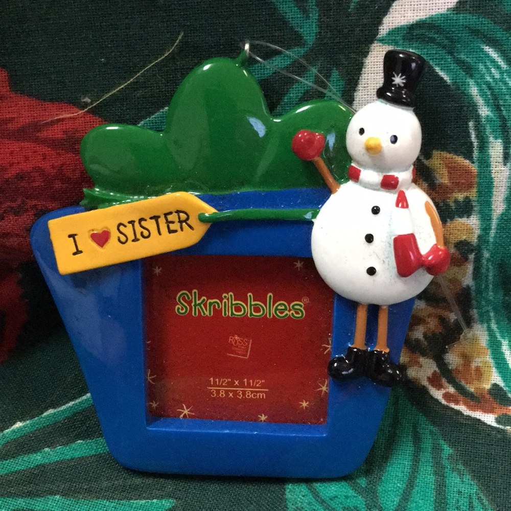 Christmas picture ornament